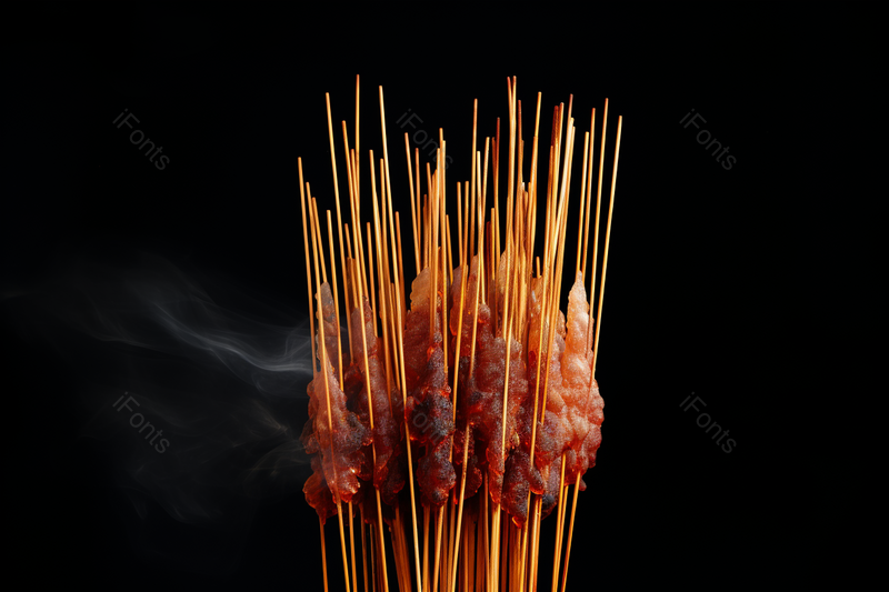 串串美味鸭肠烧烤拍摄,高清,摄影图,摄影图片,图片大全,摄影图免费下载
